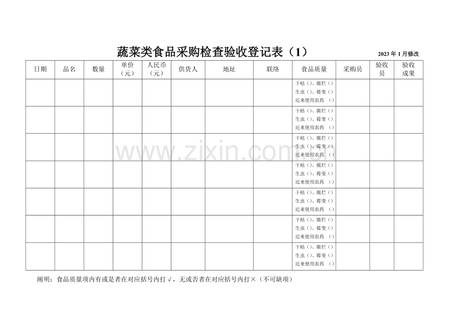 2023年食堂采购登记表全套.doc_第2页