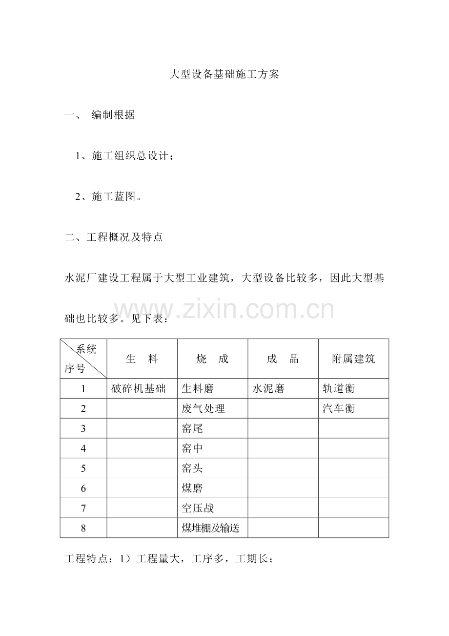 大型设备基础专项施工方案.doc_第1页