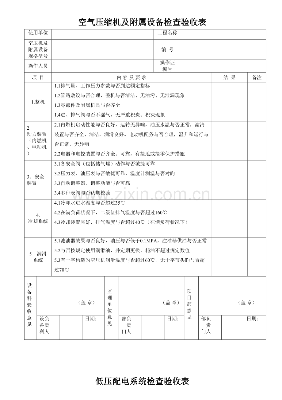 2023年工程施工各类机械检查表格全套.doc_第2页