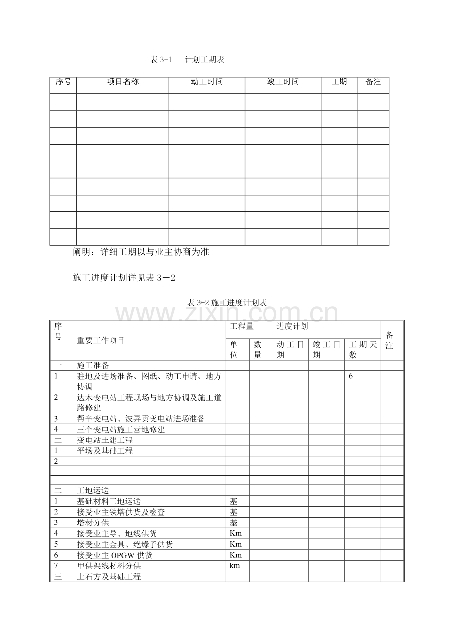 输变电工程施工进度计划及控制措施.doc_第3页