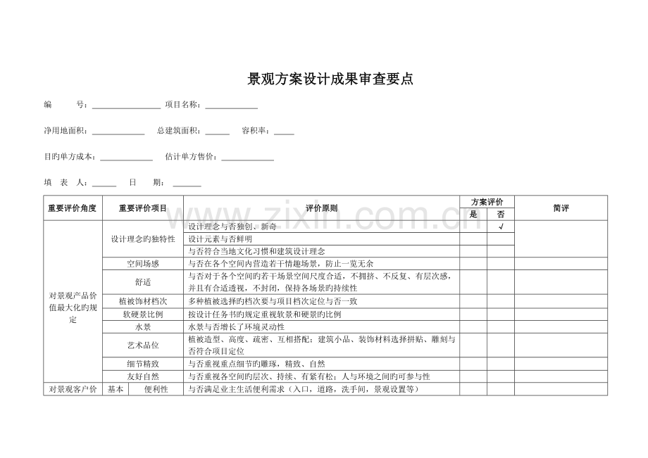 景观方案设计成果审查要点.doc_第1页