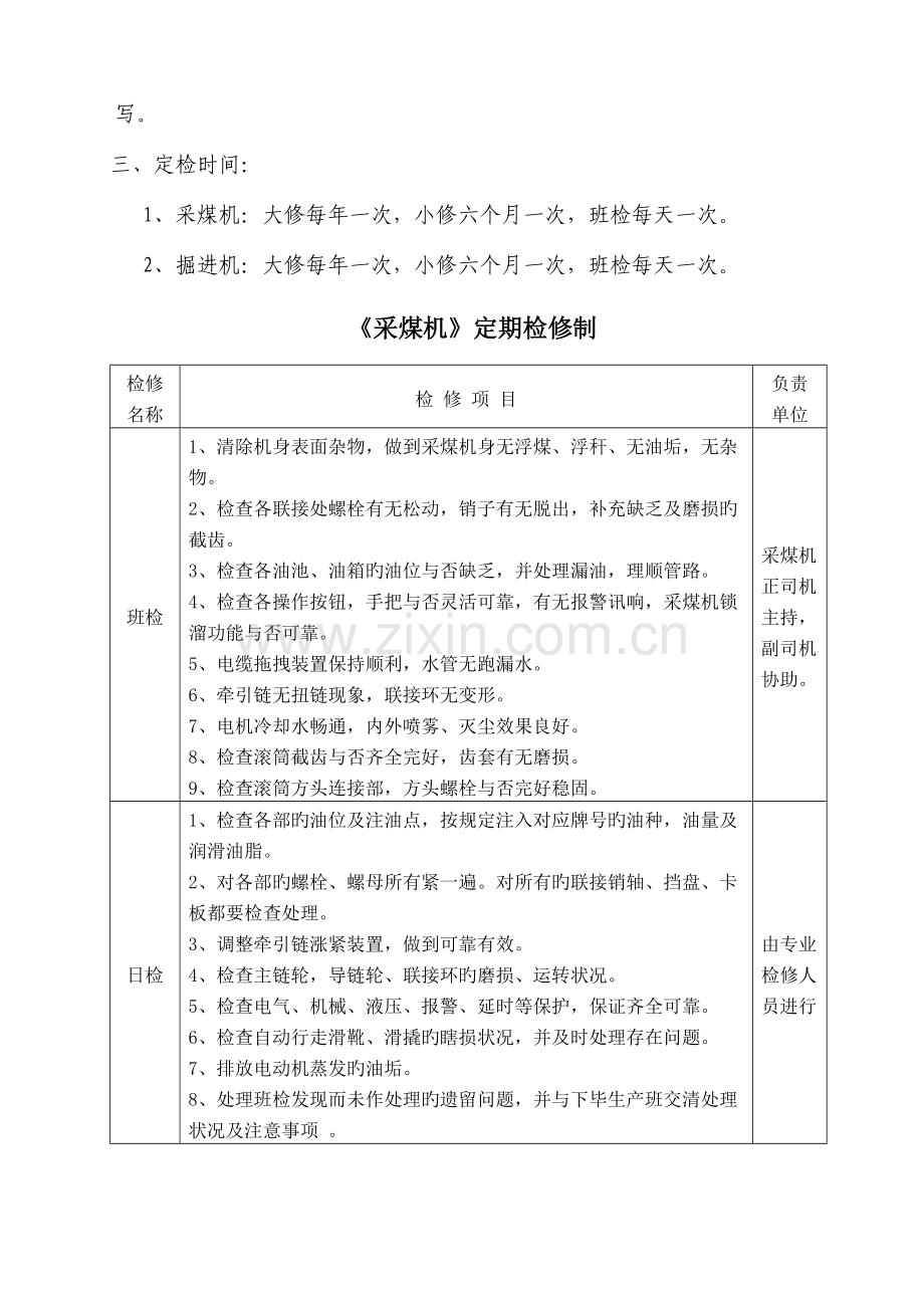 综采综掘设备定期检修制度.doc_第2页