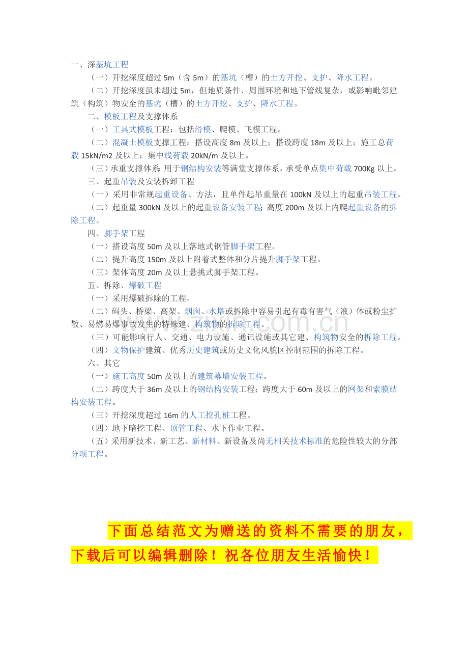 在建设工程施工中-哪些专项施工方案需要专家评审？.docx_第1页