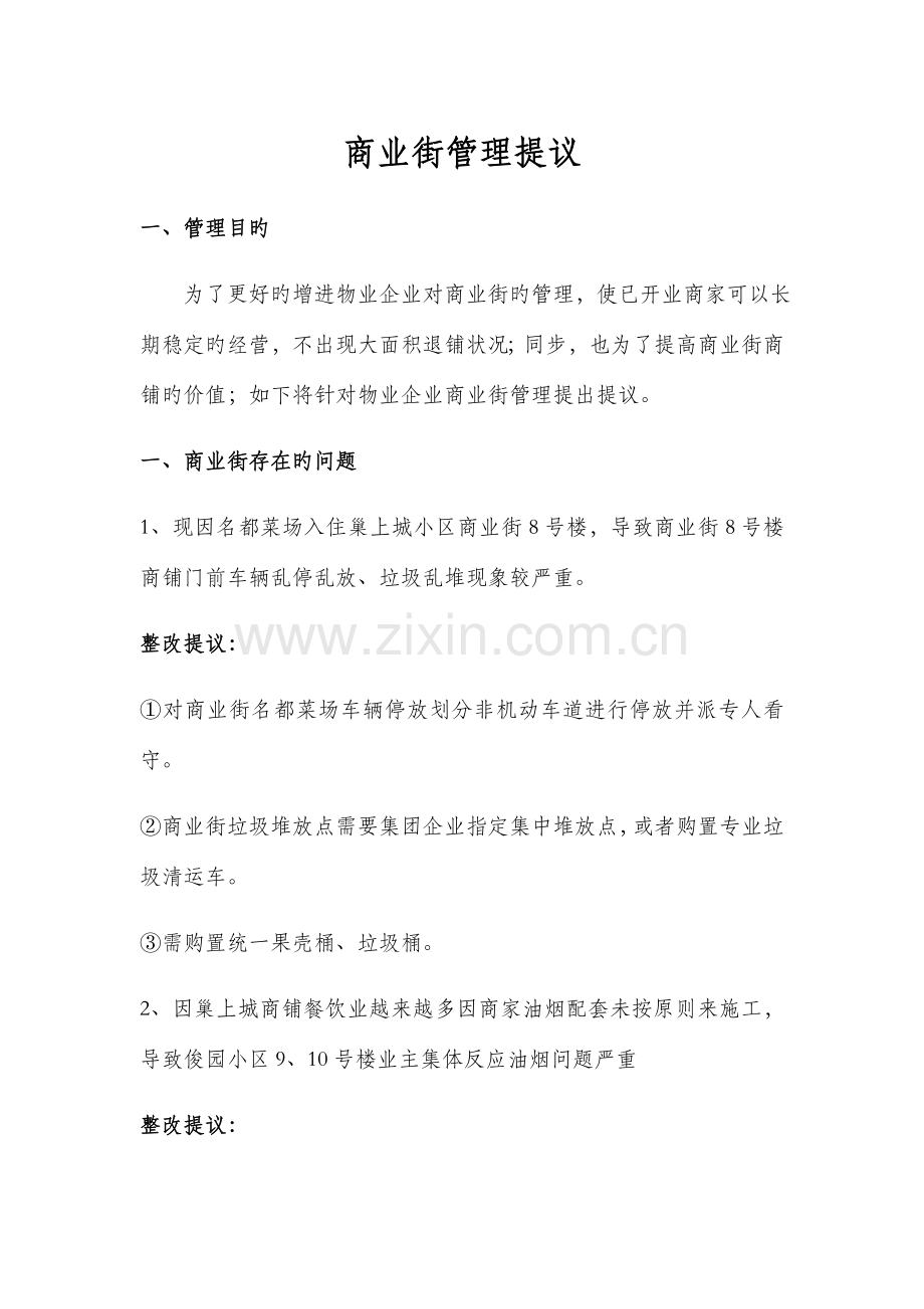 商业街管理方案.docx_第1页