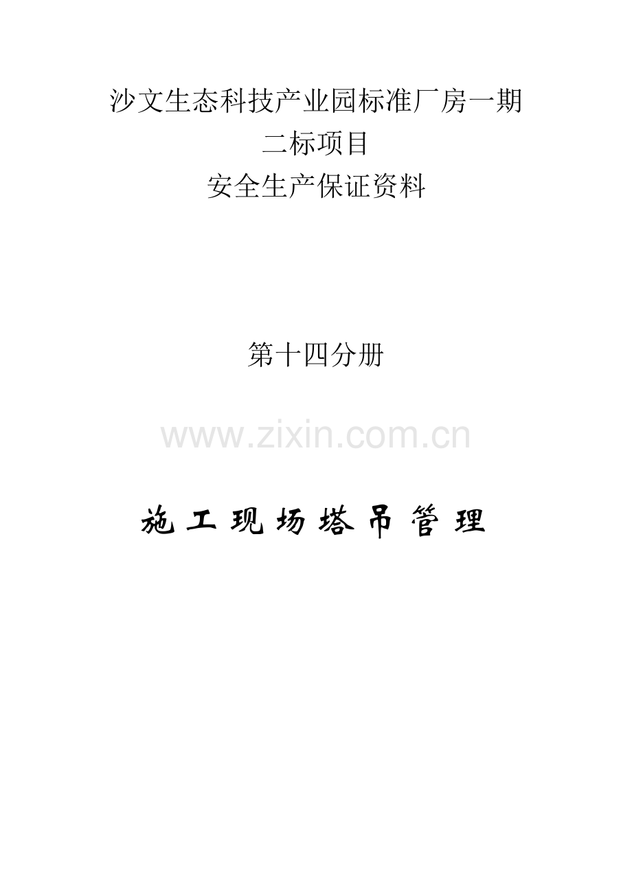 关于对第十五册塔吊安装与拆除的有关规定.doc_第1页