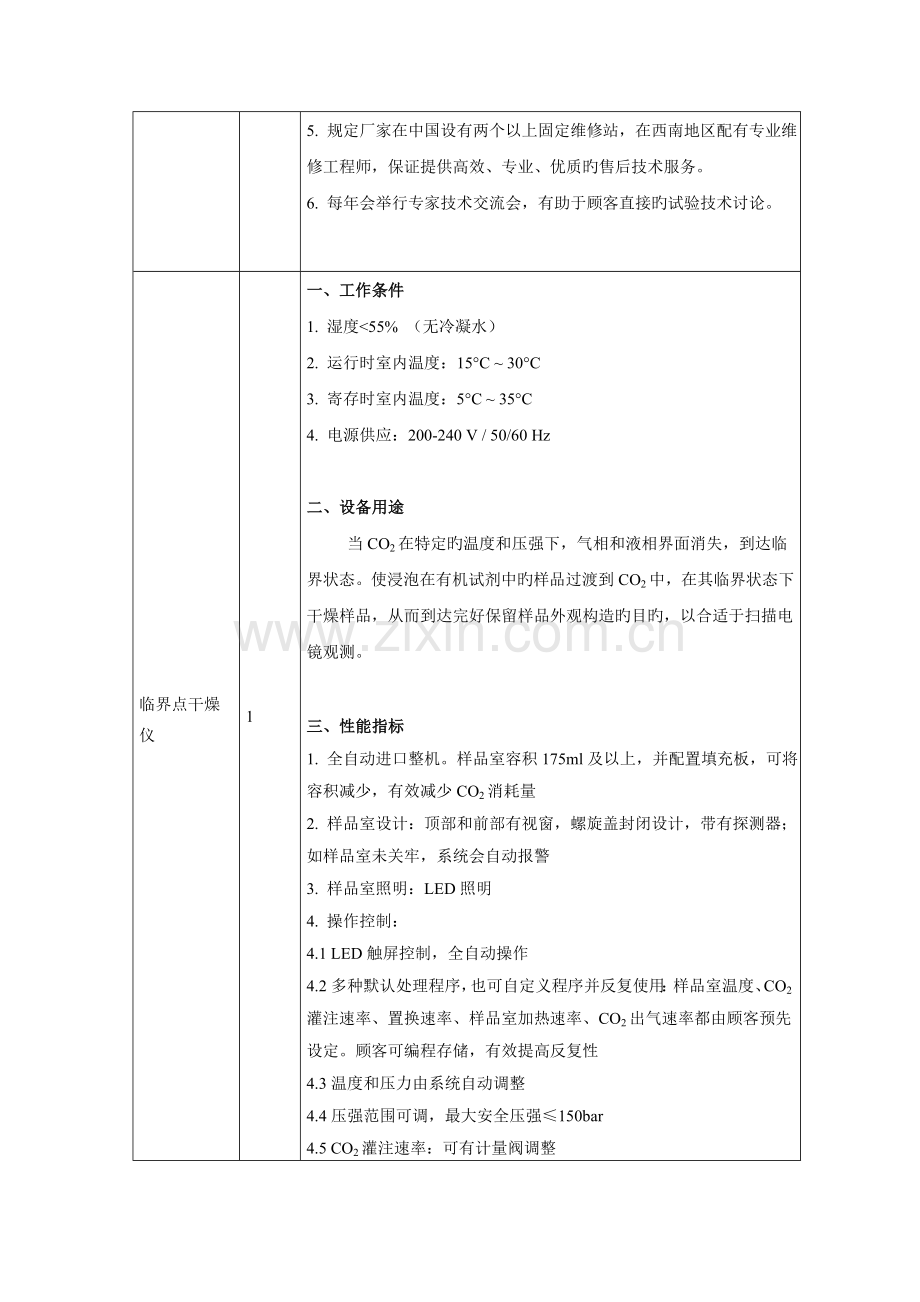 冰冻切片机等设备参考技术参数.doc_第3页