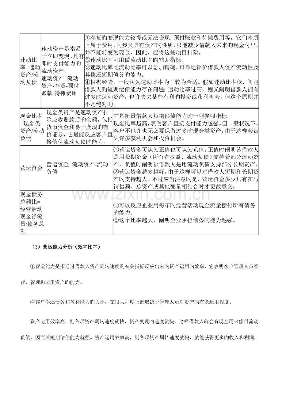 2023年银行从业资格考试公司信贷知识点偿债能力分析.docx_第3页