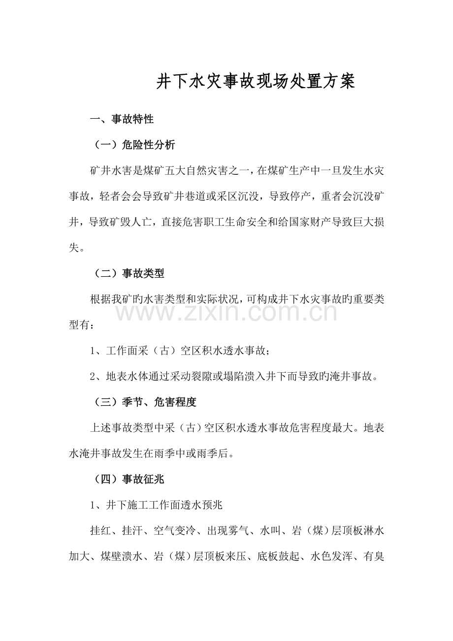 水灾事故现场处置方案.doc_第1页