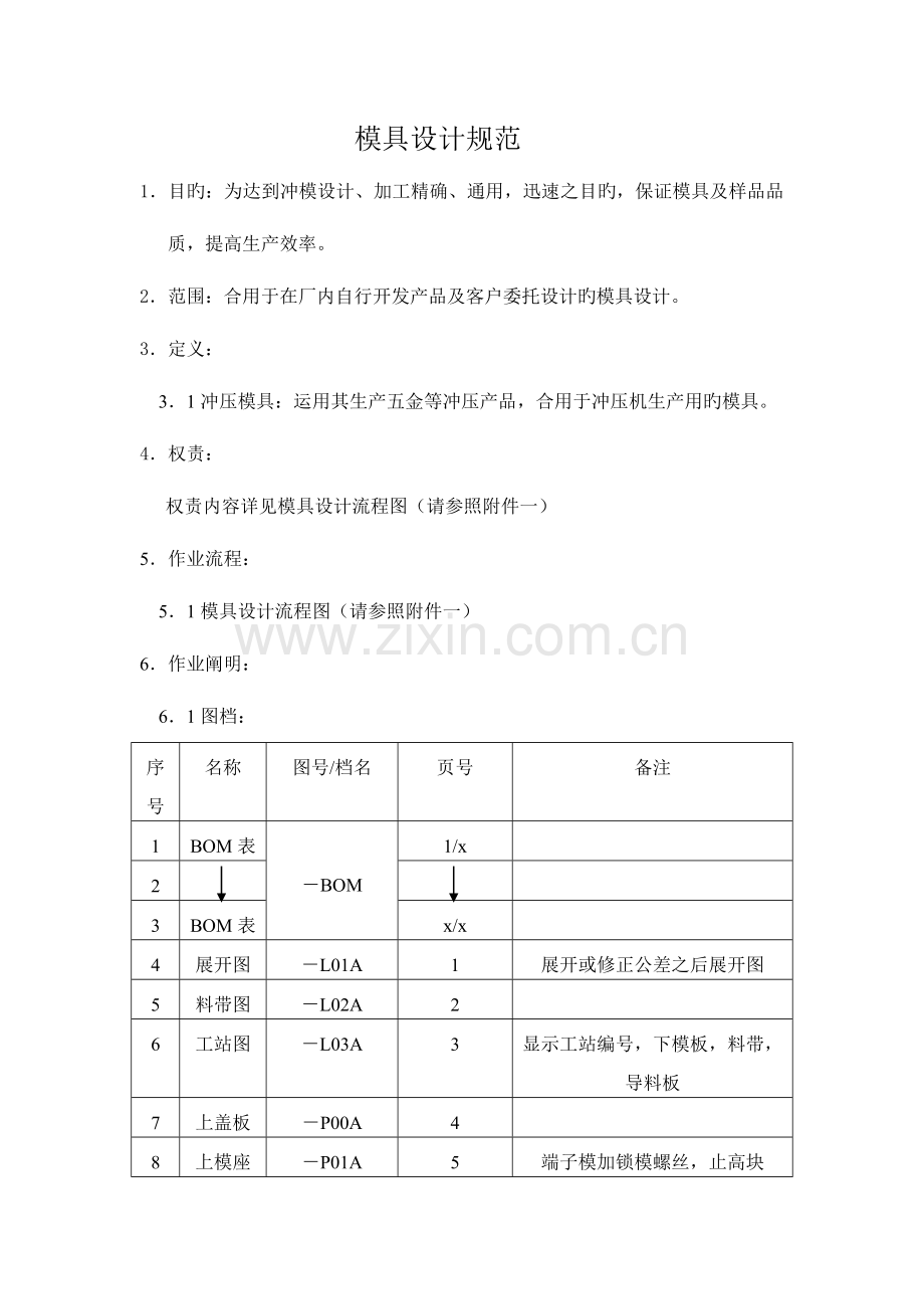 模具设计规范.doc_第1页