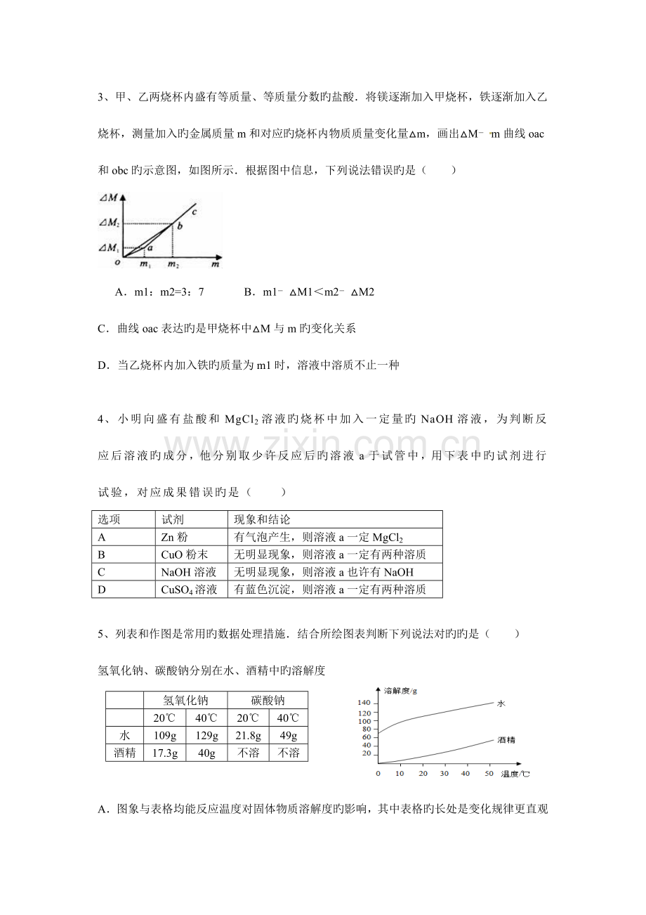 2023年黄冈中学自主招生化学模拟试题D卷及答案.docx_第2页