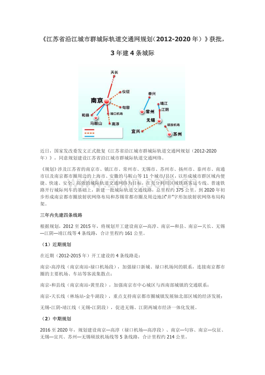 江苏省沿江城市群城际轨道交通网规划-.doc_第1页