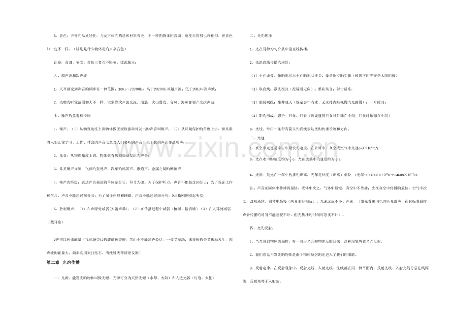 2023年人教版初三物理知识点总结.doc_第2页