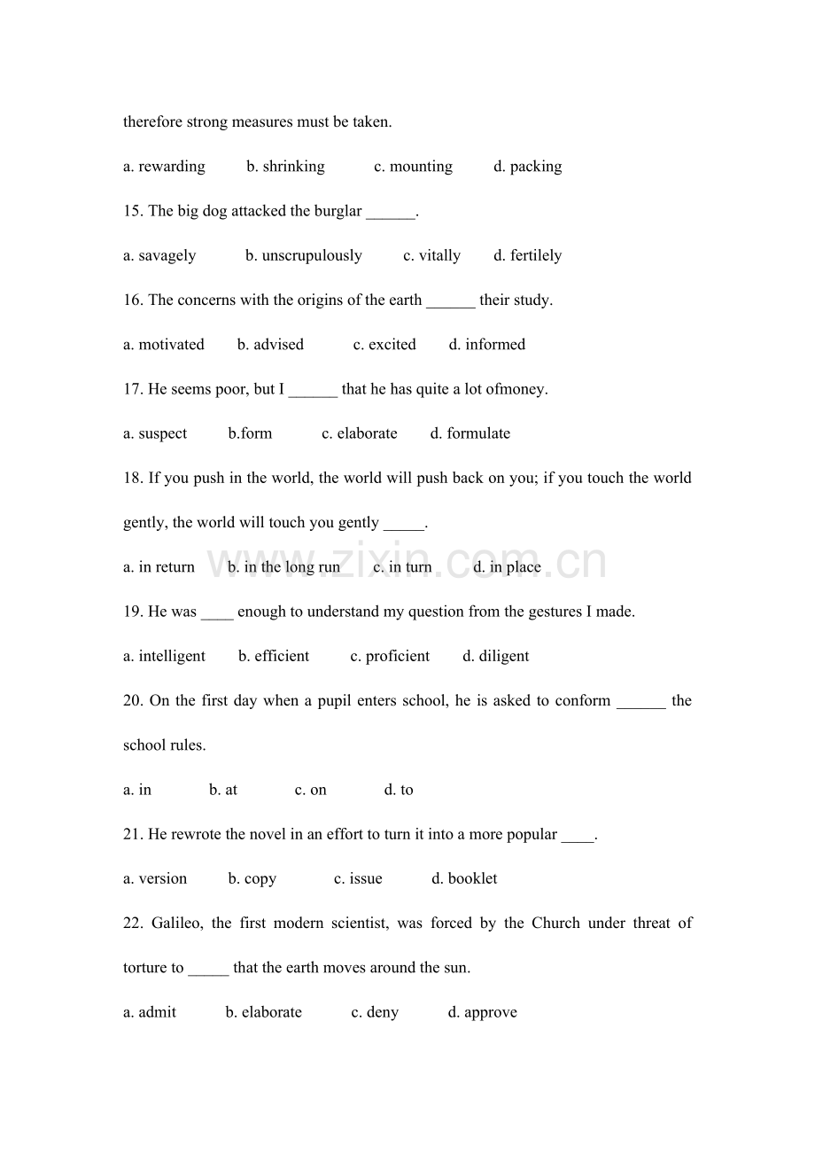 2023年学院考博英语辅导班材料词汇练习.doc_第3页