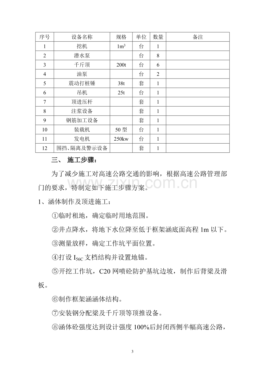 下穿机场高速隧道施工方案说明.doc_第3页