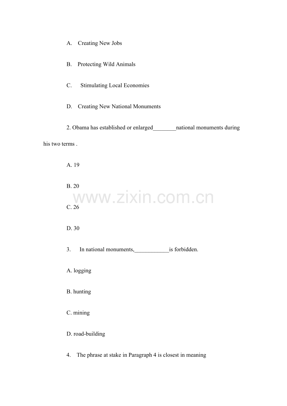 2023年北京地区成人本科学士学位英语真题及答案.docx_第3页