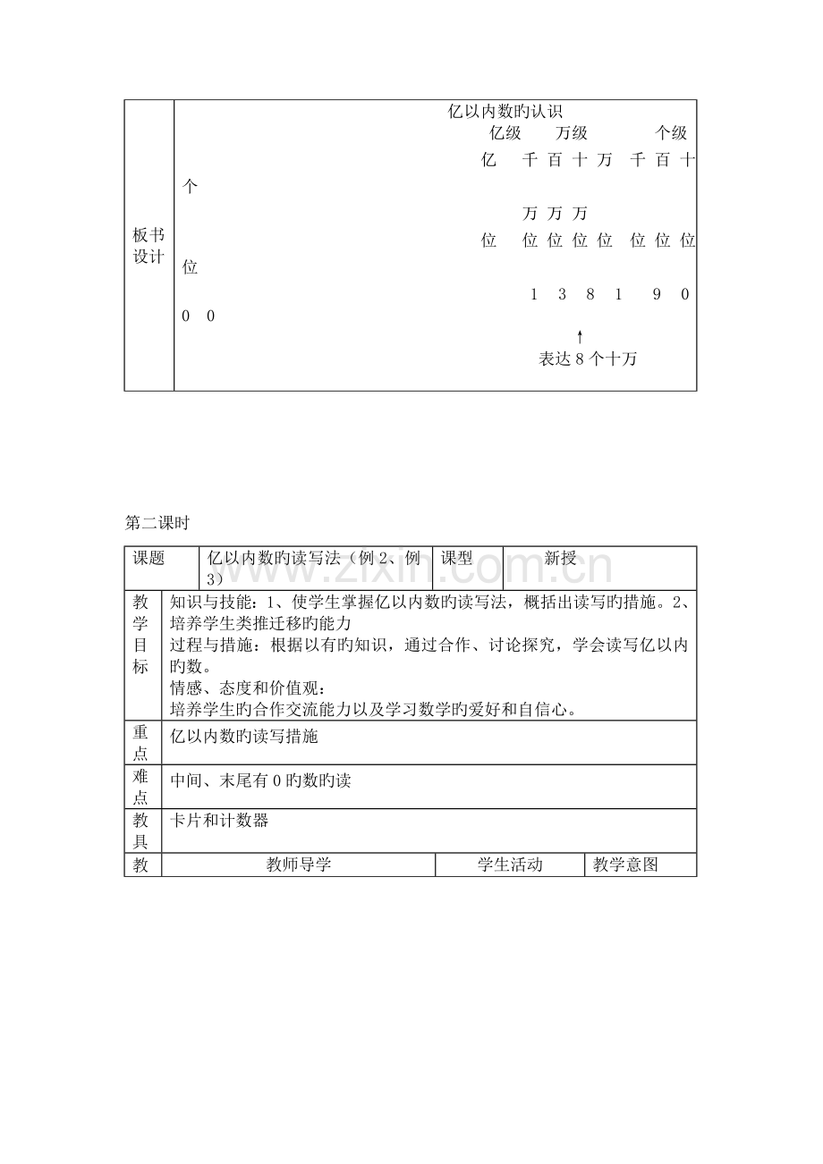 2023年新课标人教版小学数学四年级上册全册教案.doc_第3页