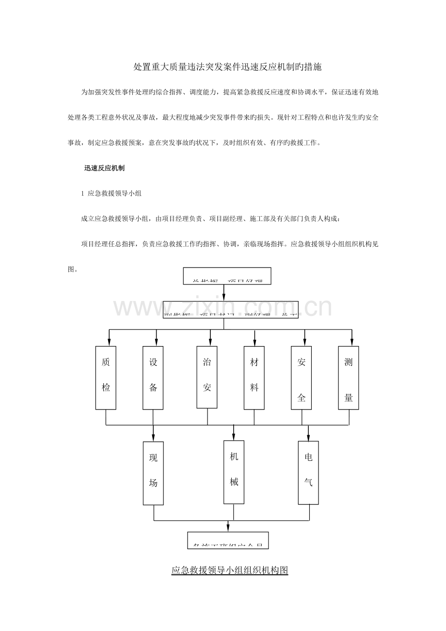 2023年应急预案和快速反应机制.docx_第1页