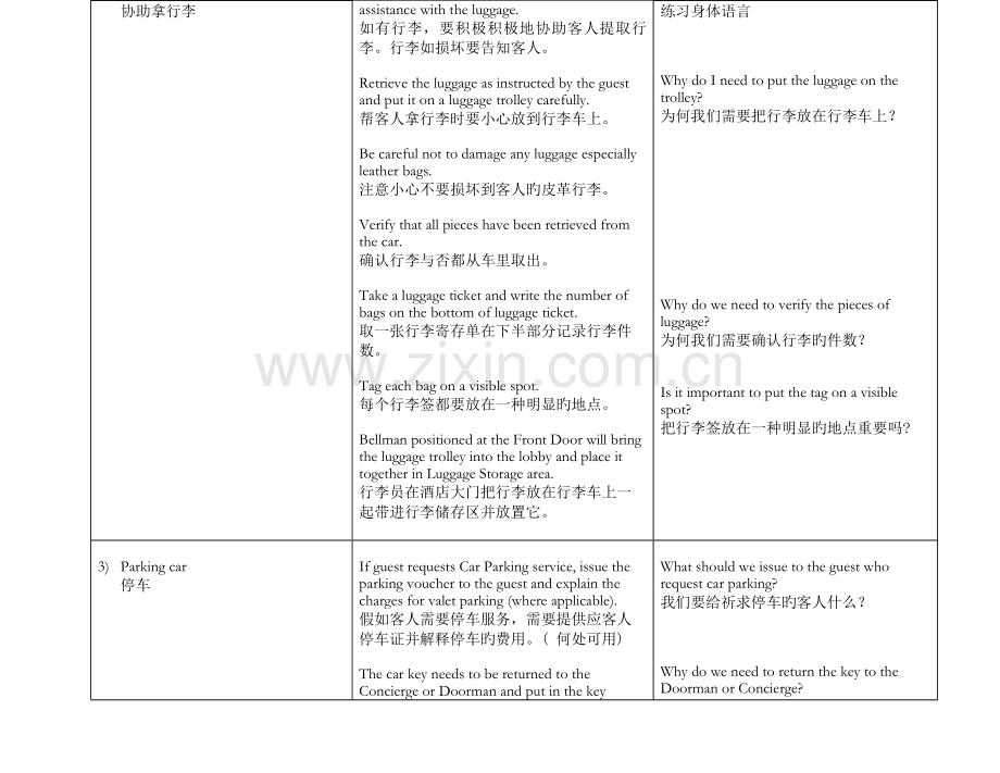 洲际酒店礼宾部标准运营程序.doc_第3页