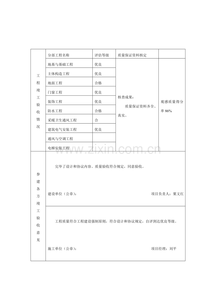 建筑工程竣工验收报告模板样式.doc_第3页