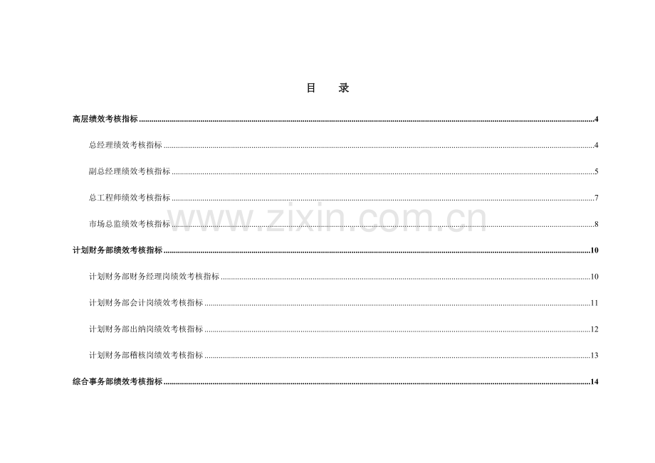 山东金瀚控股福科多股份绩效考核指标库.doc_第2页