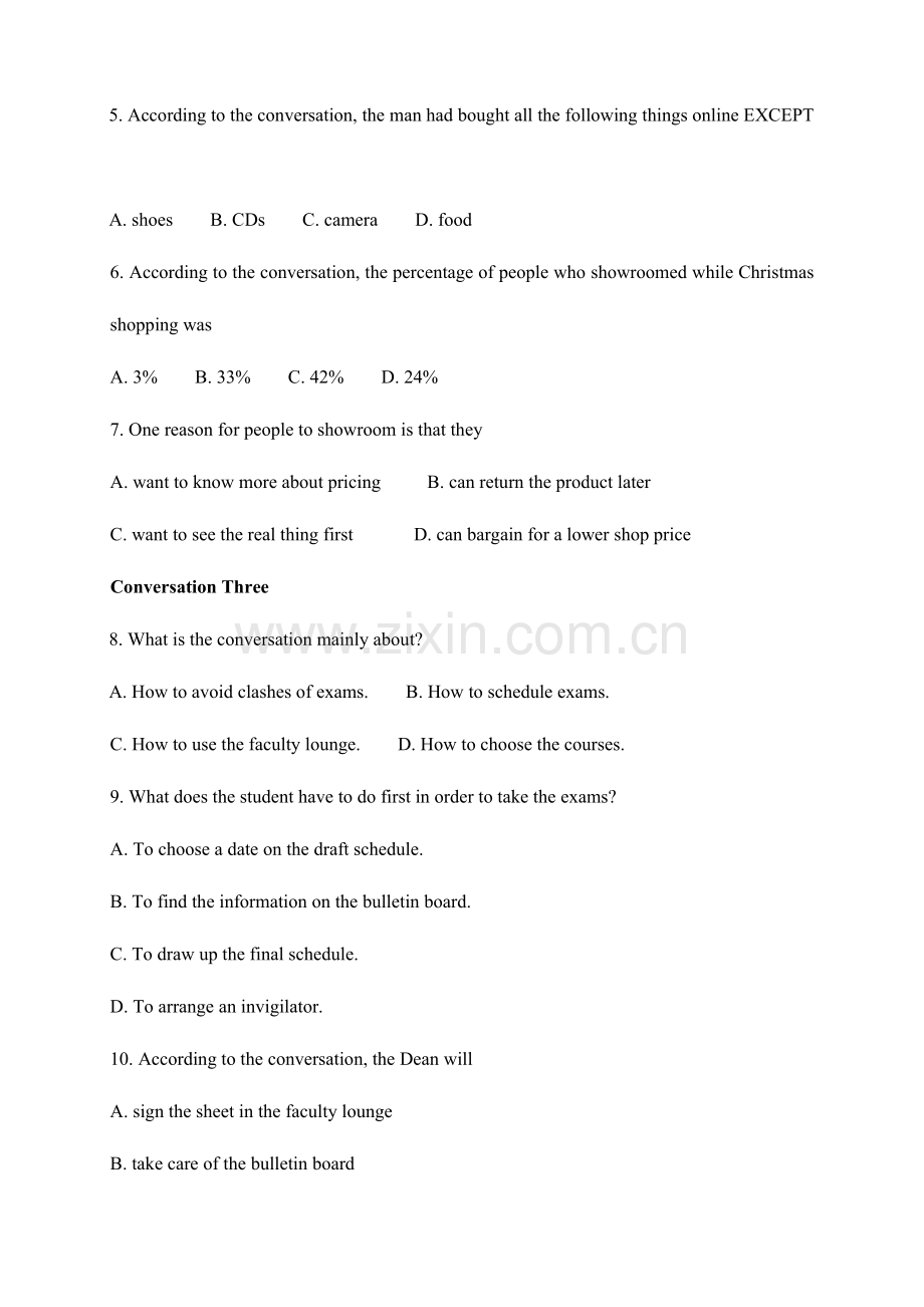 2023年英语专四真题及答案解析.doc_第2页