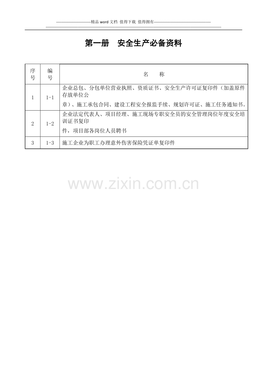 海南省建筑施工现场安全生产管理资料目录.docx_第3页