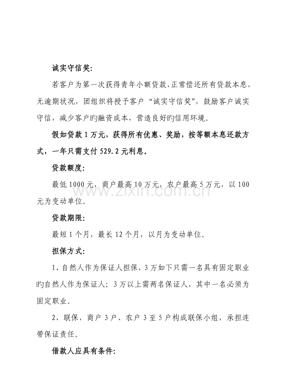 银行小额贷款流程表格.doc_第3页