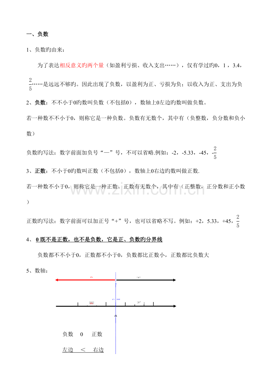 2023年新人教版六年级下册数学知识点.doc_第1页