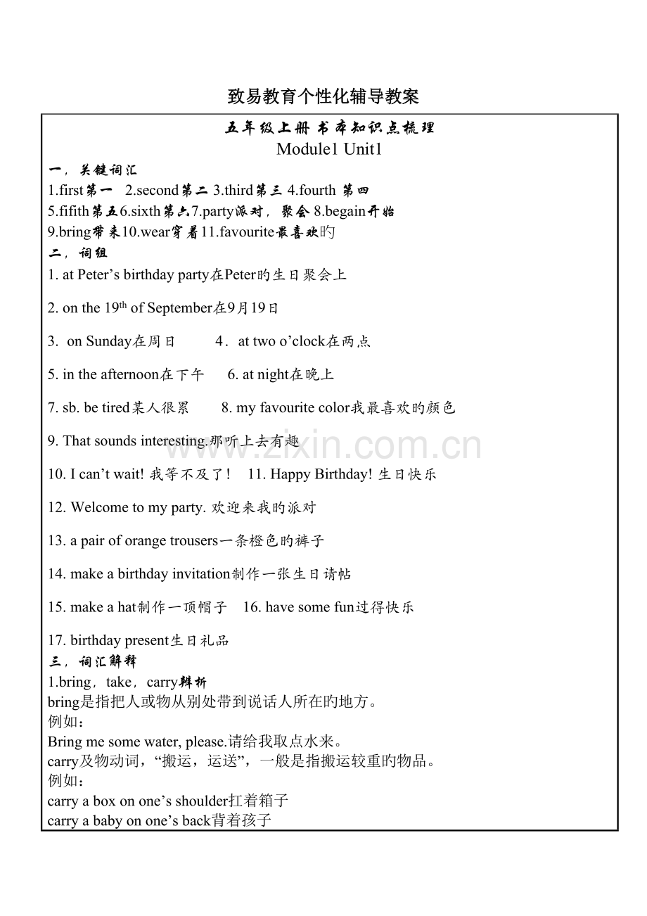 2023年上海牛津英语5年级上册知识点梳理.doc_第1页