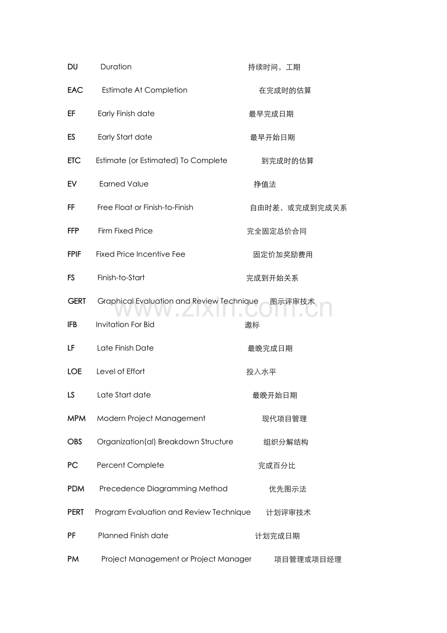 项目管理知识体系术语.doc_第3页