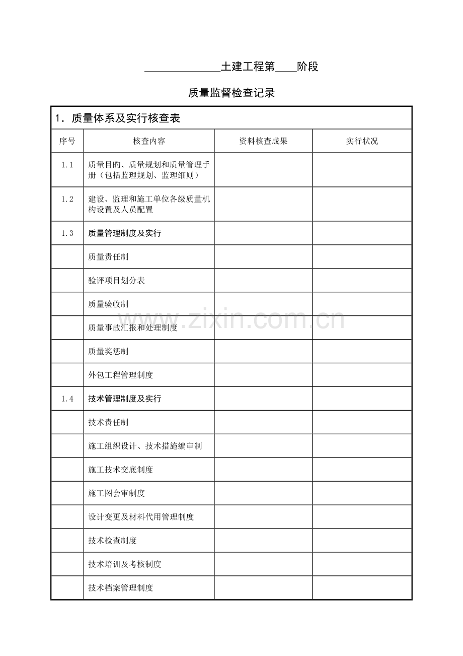 火电土建工程质量监督检查记录典型表式.doc_第3页