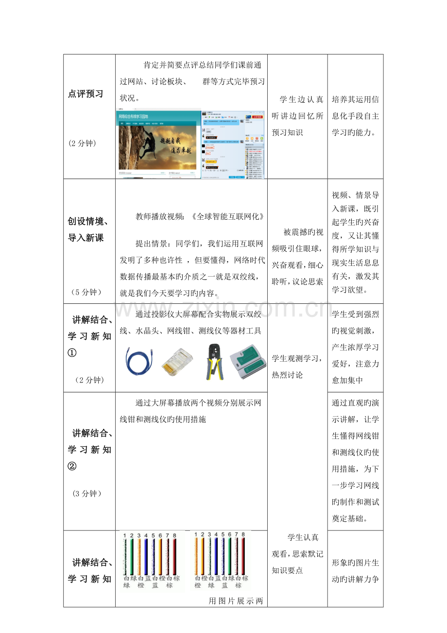 网线制作教学设计方案教案.docx_第3页