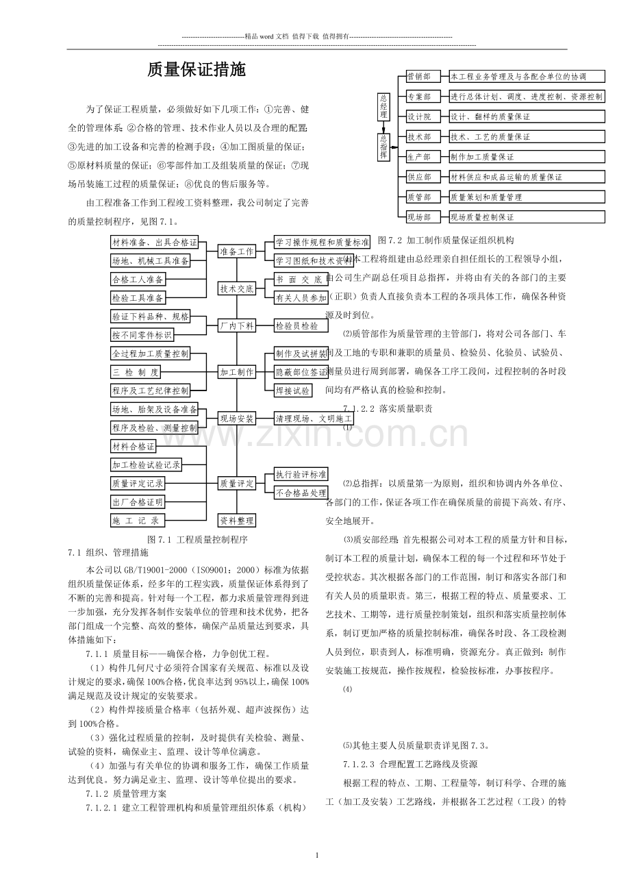 钢结构工程施工质量保证措施.doc_第1页