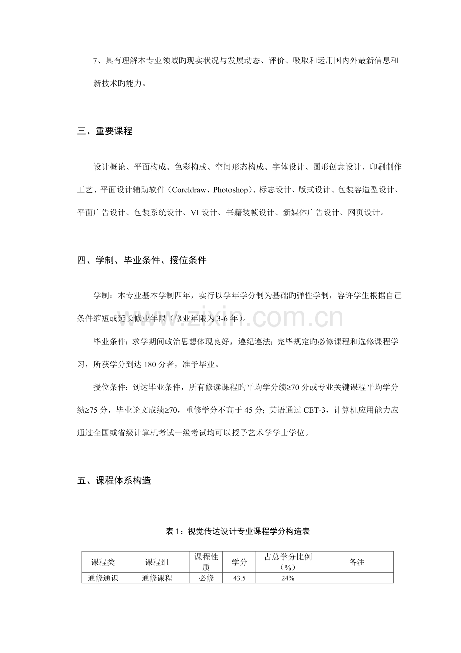 视觉传达设计专业本科生培养方案.doc_第2页