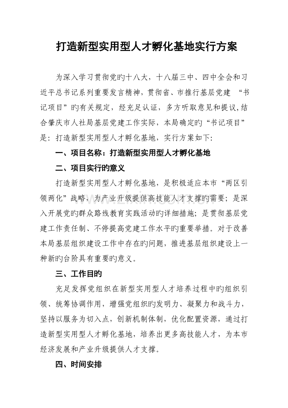 书记项目实施方案.doc_第1页