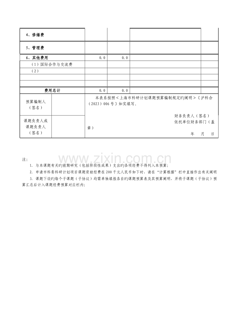 上海科研计划项目资助课题经费预算表.doc_第2页