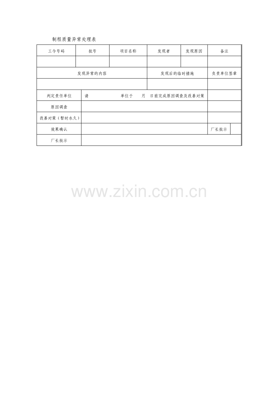 制程质量异常处理表.pdf_第1页