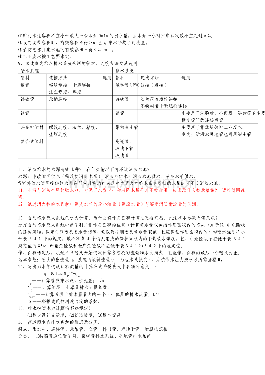 建筑给排水复习题+答案.pdf_第3页