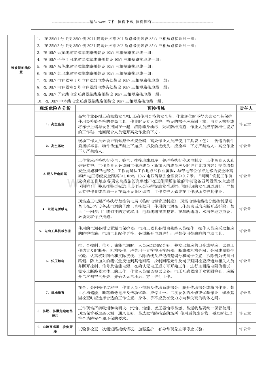 施工作业安全措施管控表3.doc_第2页