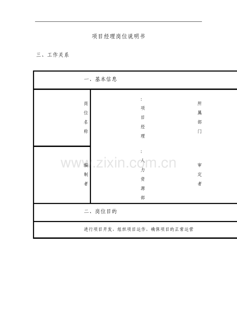 工程物流部项目经理岗位职责.pdf_第1页