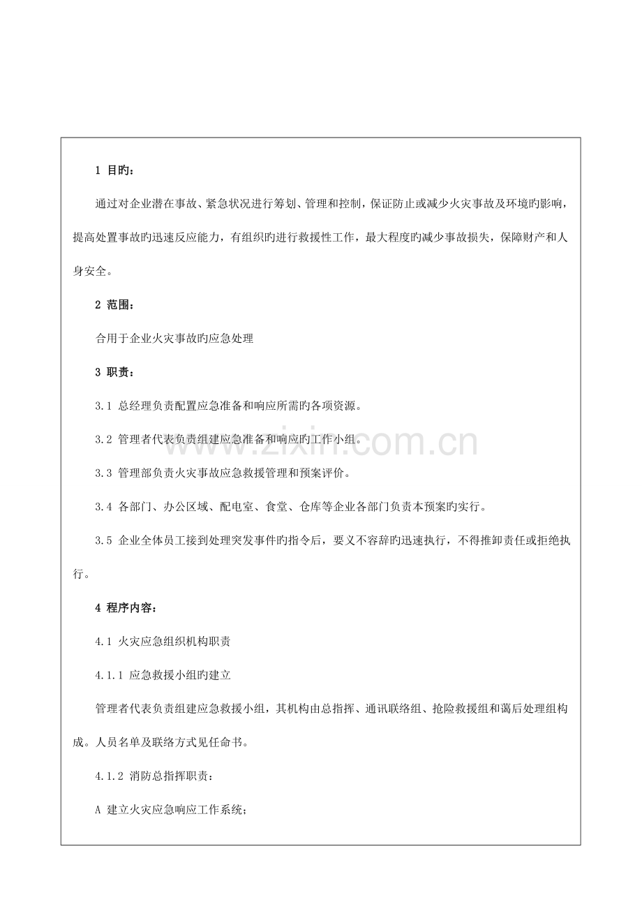 火灾事故应急救援预案管理规定.doc_第1页