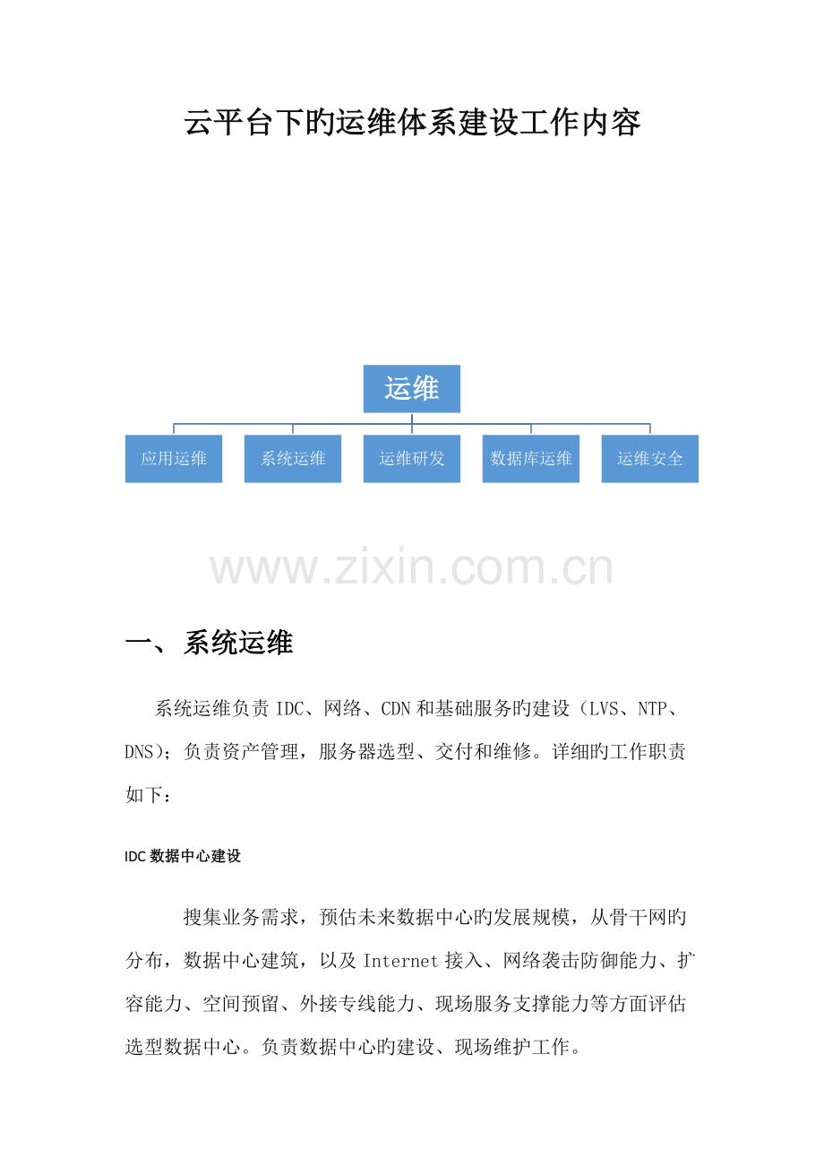 云平台下的运维体系建设工作内容.docx_第1页