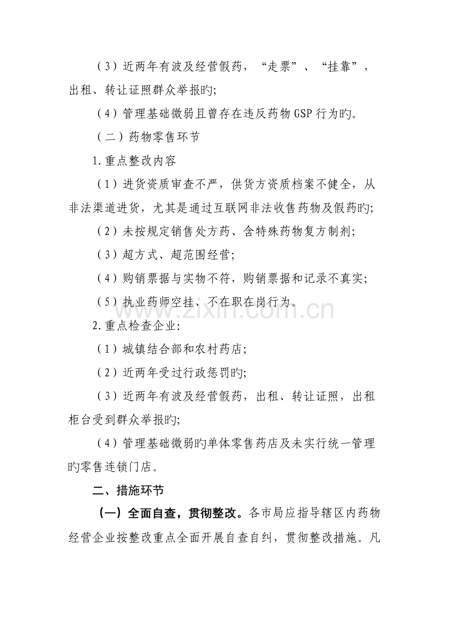 山东省药品流通领域集中整治行动实施细则.doc_第2页