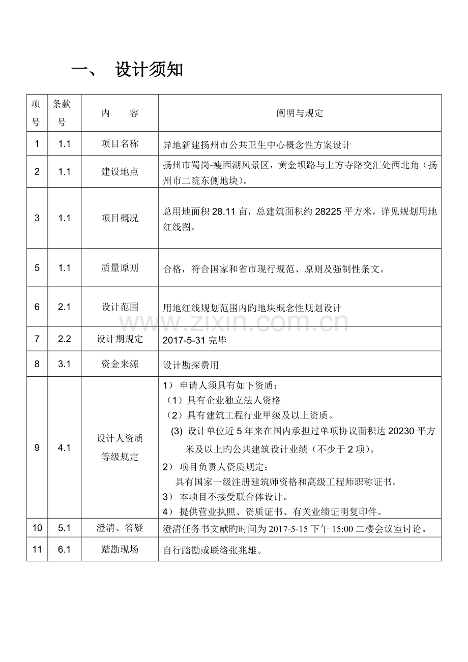 异地新建扬州市公共卫生中心概念性规划方案设计任务书.doc_第2页