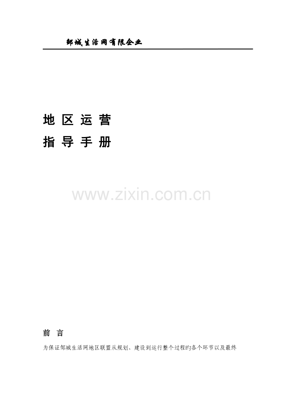 大型商业门户网站运营指导策划书.doc_第1页