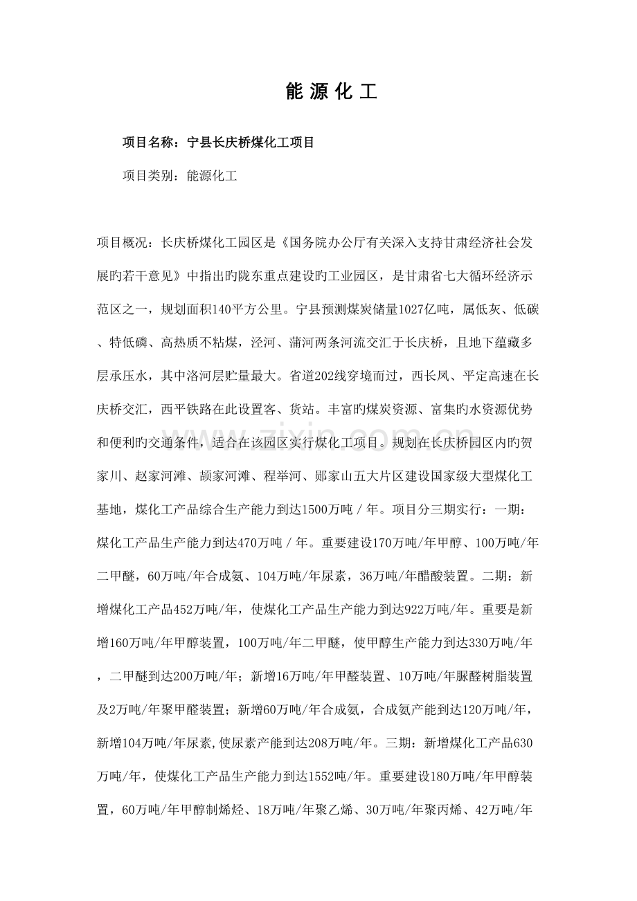 招商引资项目单.doc_第1页