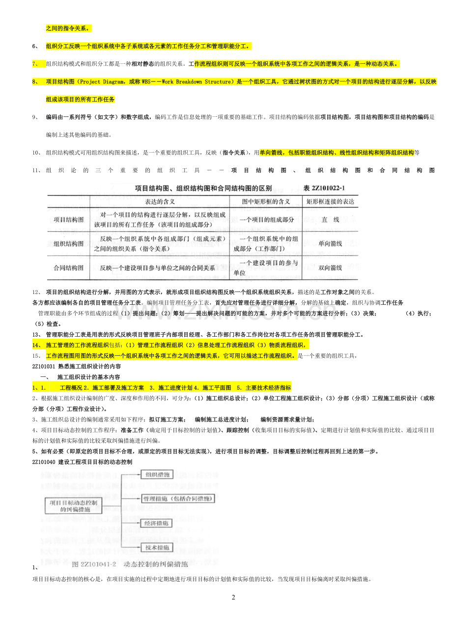 2012二级建造师施工管理重点考试必备.doc_第2页