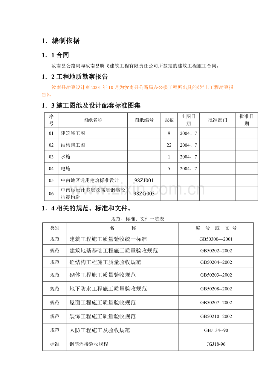 施工组织设计(驻马店).doc_第1页