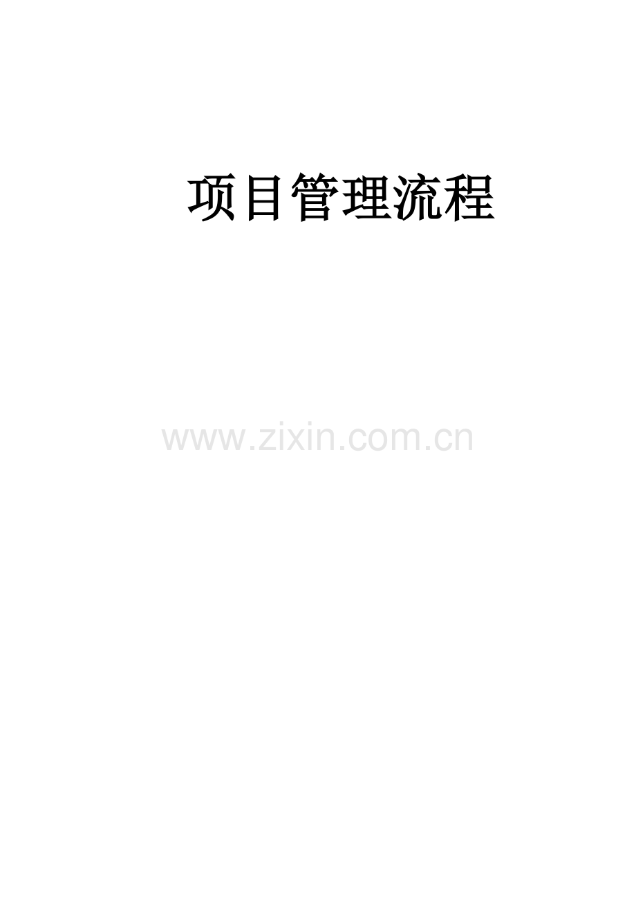 公司项目管理流程教材.doc_第1页