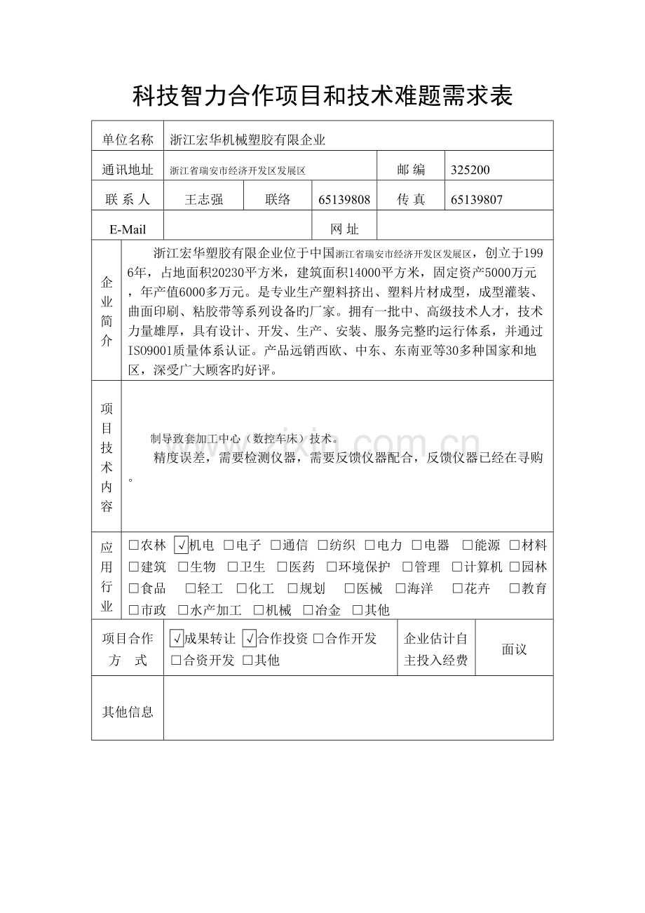 瑞安技术难题需求表陕西科技信息网.doc_第2页